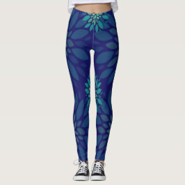 Legging Padrão Floral Invisível