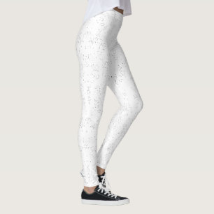 Legging Padrão Floral Monocromático – Arte Elegante e Sem