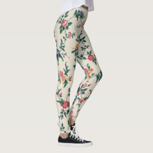 Legging Padrão floral multicolorido popular