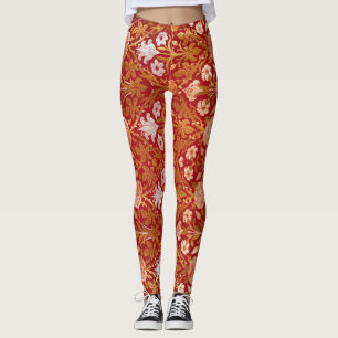 Legging Padrão Floral Rosa & Lírio Vintage William Morris