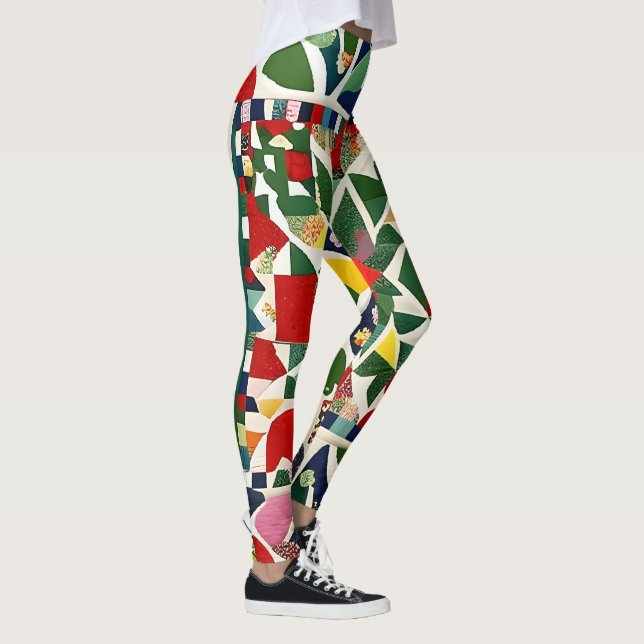 Legging Padrão folclórico multicolor (Direita)