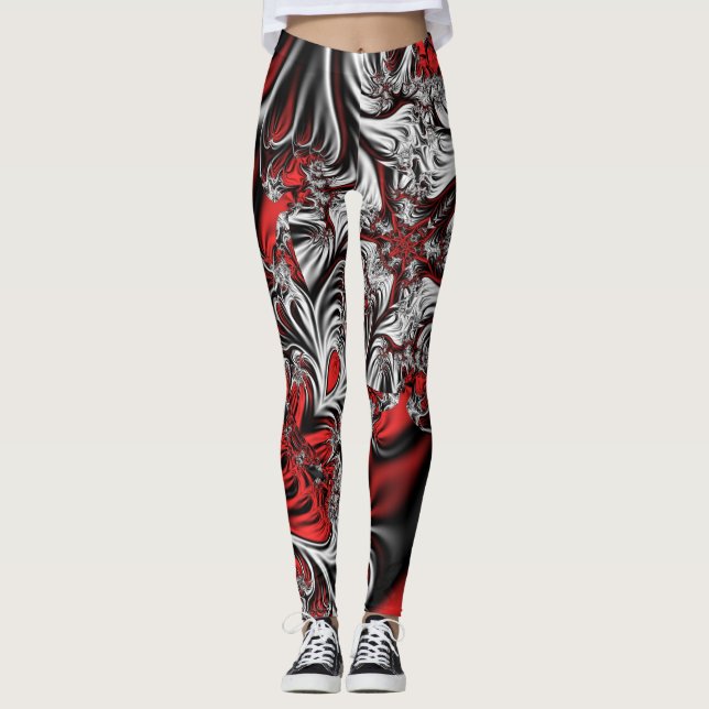 Legging padrão fractal (Frente)
