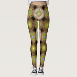 Legging Padrão fractal de Natal