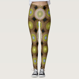 Legging Padrão fractal de Natal