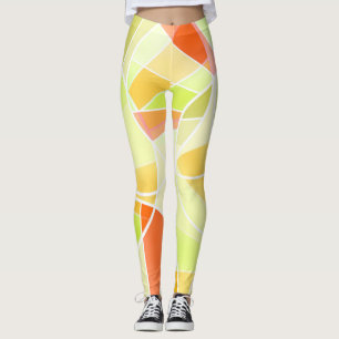 Legging padrão geométrico abstrato