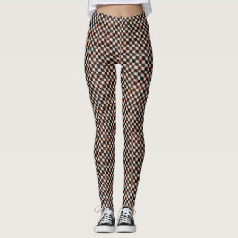 Legging Padrão geométrico abstrato de trança moderna 1277