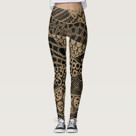 Legging Padrão Geométrico Abstrato Geométrico Elegante|