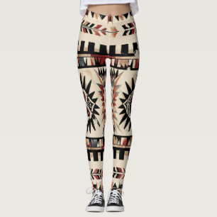 Legging Padrão Geométrico Aztec Tribal