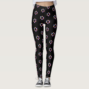 Legging Padrão Geométrico Colorido Fofo