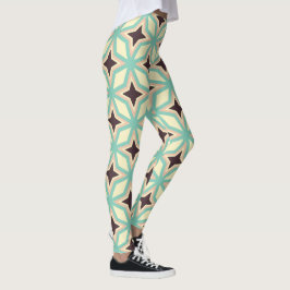 Legging Padrão geométrico com forma de estrela escura alte