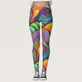 Legging Padrão geométrico de abstrato 34 - Pernas
