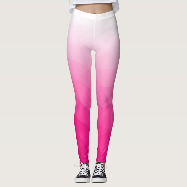 Legging Padrão Geométrico de Malha Geométrico com Gradient (Frente)