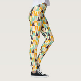 Legging Padrão geométrico de triângulos multicoloridos