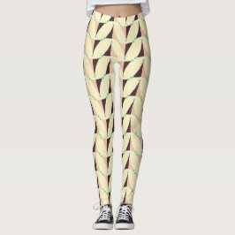 Legging Padrão geométrico em vibração retrô
