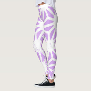 Legging Padrão geométrico lilac