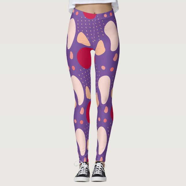 Legging Padrão geométrico moderno (Frente)