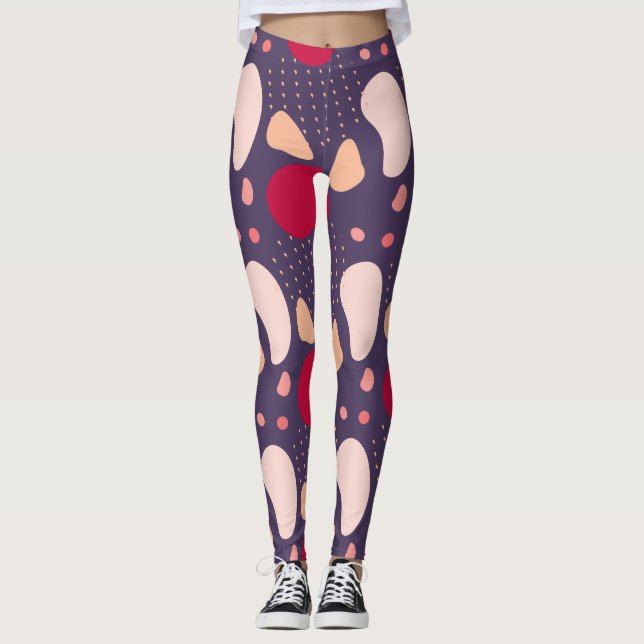 Legging Padrão geométrico moderno (Frente)