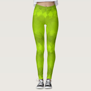 Legging Padrão Geométrico Moderno do limão