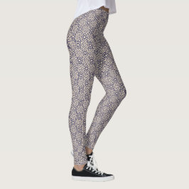 Legging Padrão Geométrico Oriental White Marroquino