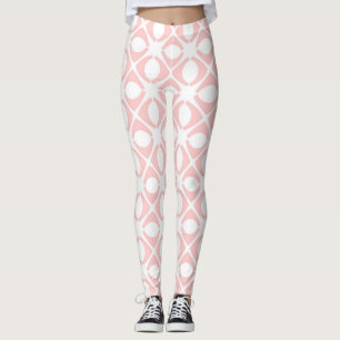 Legging Padrão Geométrico Rosa