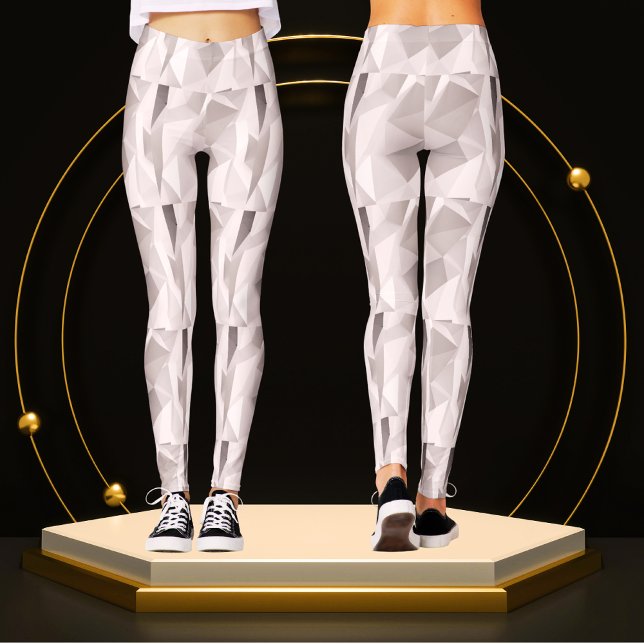 Legging Padrão Geométrico Único da Cinza Eshepática Cuta M (Criador carregado)