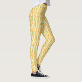 Legging Padrão geométrico vibrante com formas hexagonais