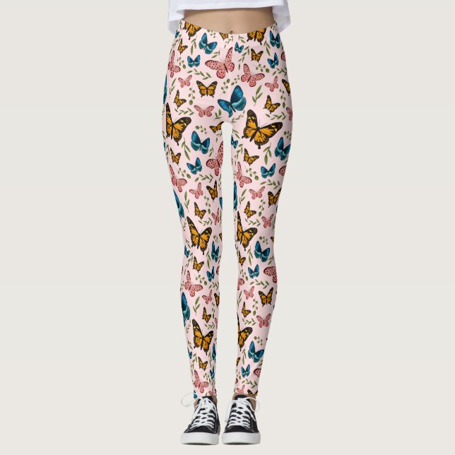 Legging Padrão Girly Butterfly (Frente)