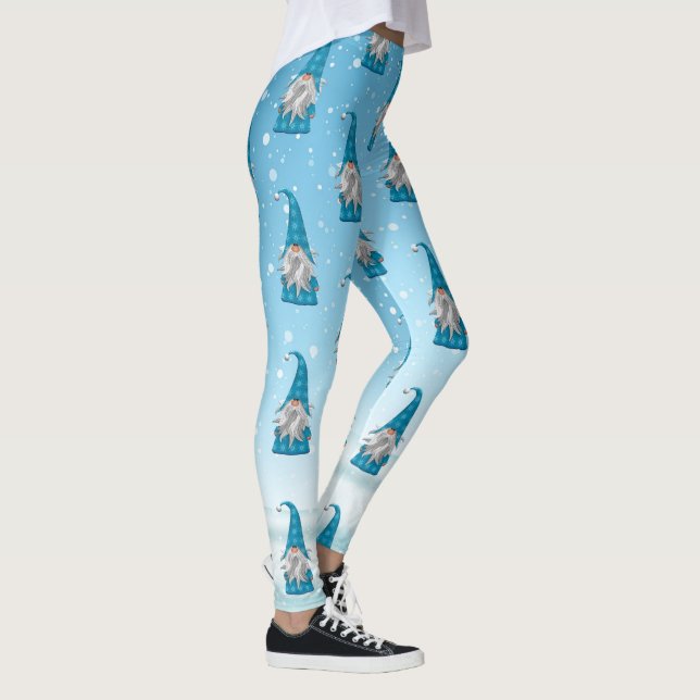 Legging Padrão Gnome Azul (Direita)