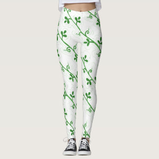 Legging Padrão Gráfico Floral sem costura transparente
