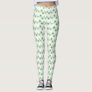 Legging Padrão Gráfico Floral Sem Vista