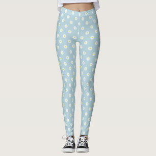 Legging Padrão Ilustrativo de Rpt no Azul Pálido