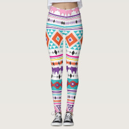 Legging Padrão Indígena Aztec do Sudoeste