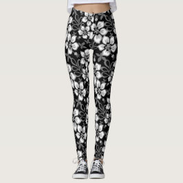 LEGGING PADRÃO JUNGLE SURF EM PRETO