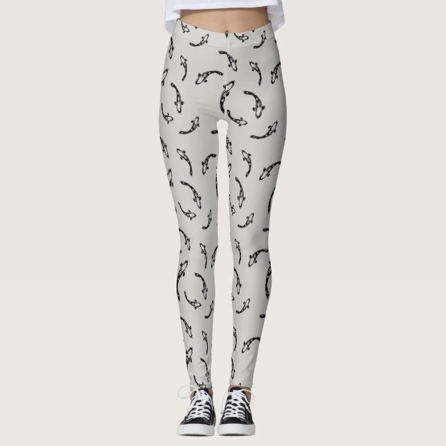 Legging Padrão Koi inspirado no Japão (Frente)