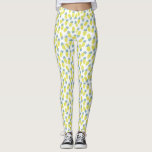 Legging Padrão legal de ananás amarelo<br><div class="desc">Padrão de fruta de garota e chic.</div>