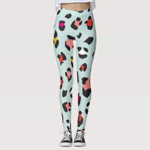 Legging Padrão Leopard da Trendy 80s