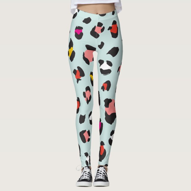 Legging Padrão Leopard da Trendy 80s (Frente)