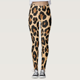 Legging Padrão-Leopardo Exótico