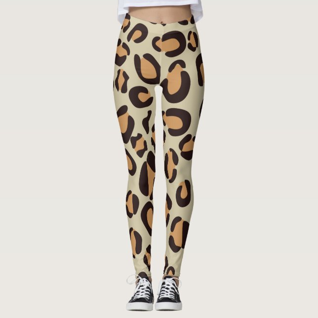 Legging Padrão leopardo moderno (Frente)