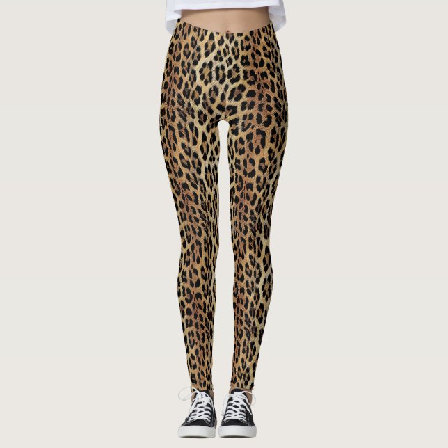 Legging Padrão leopardo, tigre, pele leopardo, moda, (Frente)