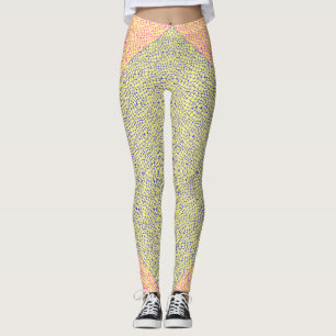 Legging Padrão líquido 05 Indígo Amarelo BG