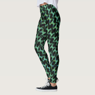 Legging Padrão Louco Abstrato do Grande Dane