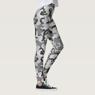 Legging Padrão Militar da Camuflagem de Madeira Urbana