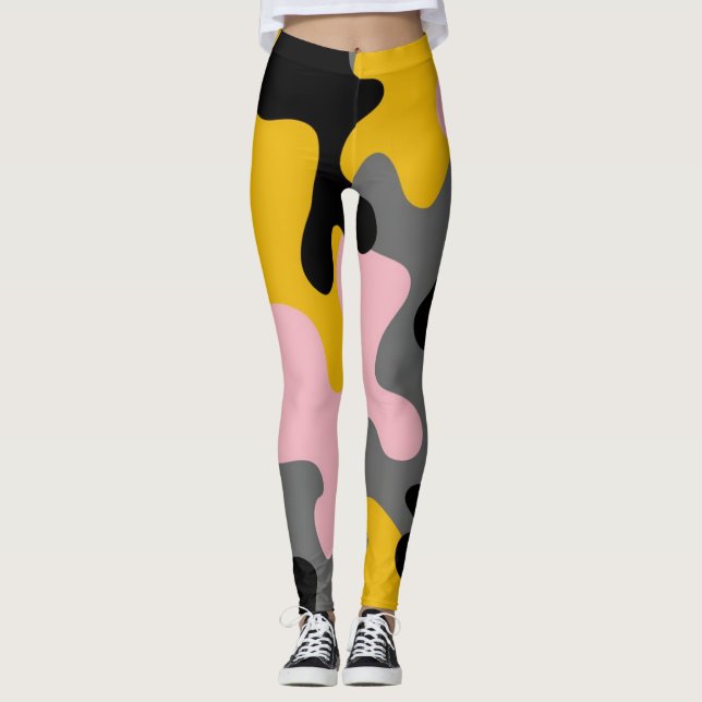 Legging padrão militar de camuflagem (Frente)