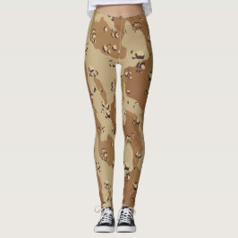 Legging Padrão Militar Desert Camouflage