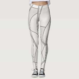 Legging Padrão Minimalista de Estúdio para Rua