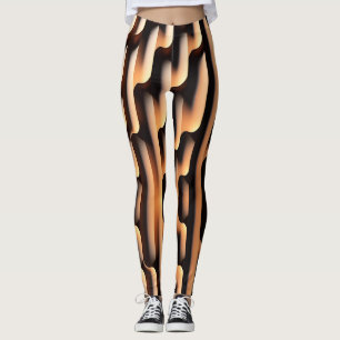 Legging Padrão moderno 3D do conselho paramétrico