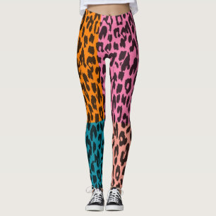 Legging Padrão moderno da pele do Leopardo #15
