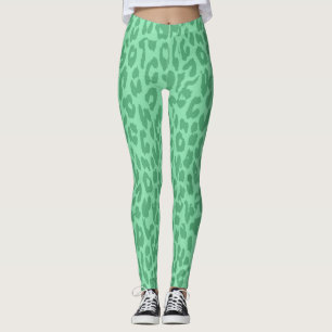 Legging Padrão moderno da pele do Leopardo #35