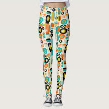 Padrão Moderno de Meados do Século Colorido Estilo